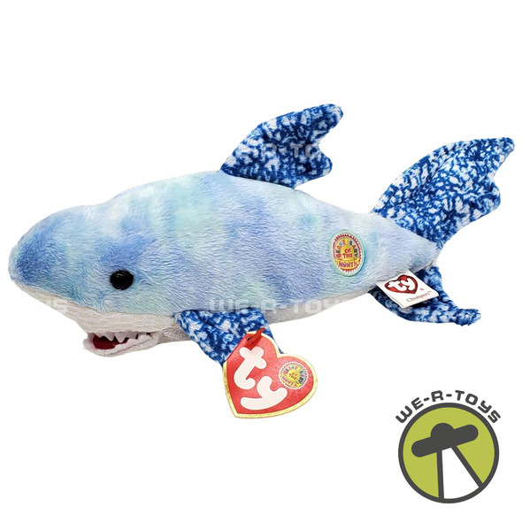 Ty Beanie Babies Chompers the Shark BBOM Plush 2004