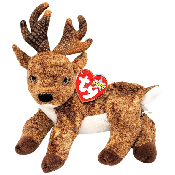 Ty Beanie Babies Roxie the Reindeer Christmas Plush 2000