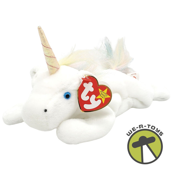 Ty Beanie Babies Mystic the Unicorn with Iridescent Horn and Fluffy Rainbow Mane