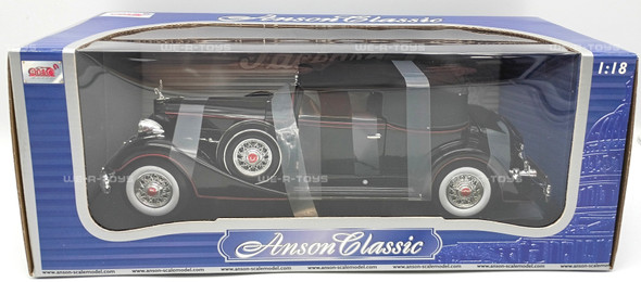 Anson Classic Collection Black 1934 Packard Cabriolet Vehicle 1:18 Scale