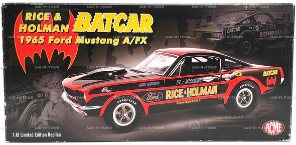 Rice & Holman 1965 Ford Mustang A/FX Batcar 2022 Vehicle 1:18 Scale ACME #1852
