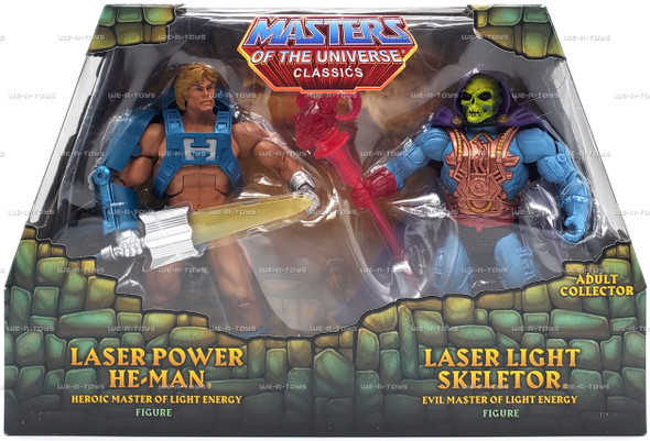 MOTU Classics Laser Power He-Man & Laser Light Skeletor Set 2015 Mattel #CGP42
