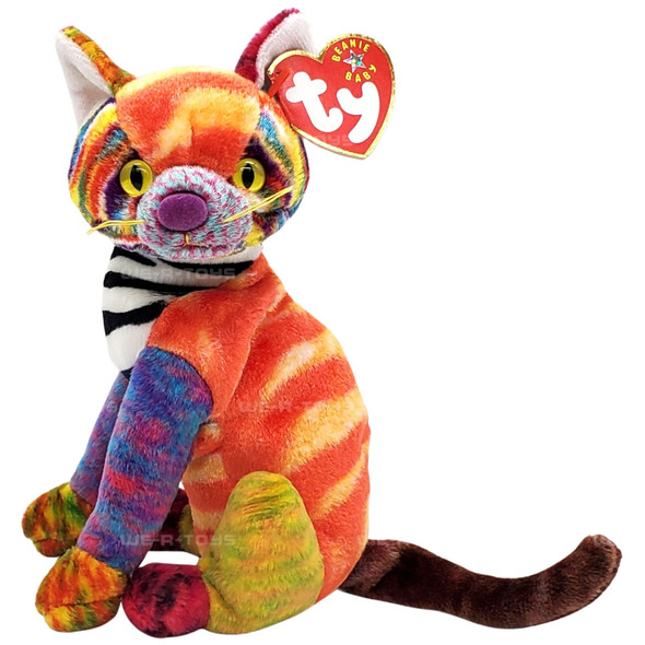 Ty Beanie Babies Kaleidoscope the Cat Plush 2000