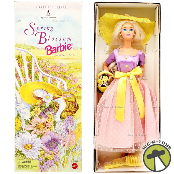Spring Blossom Barbie Doll Blonde Avon Special Edition 1995 Mattel 15201 NEW Spring Blossom Barbie Doll Blonde Avon Special Edition 1995 Mattel 15201 NEW