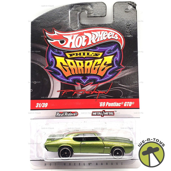 Hot Wheels Phil's Garage '69 Pontiac GTO 31/39 Vehicle 2009 Mattel #T0404