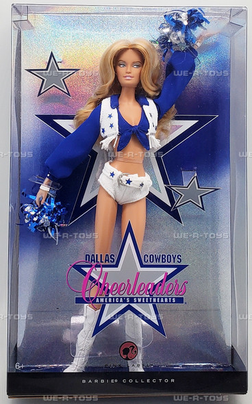 Dallas Cowboys Cheerleaders Barbie Blonde Doll Pink Label 2007 Mattel M2316
