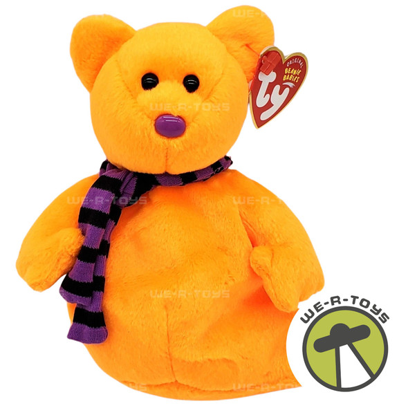 Ty Beanie Babies Shivers the Bear Halloween Plush 2004
