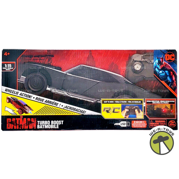 The Batman Turbo Boost Batmobile Remote Control Car 2022 Spin Master 6064317