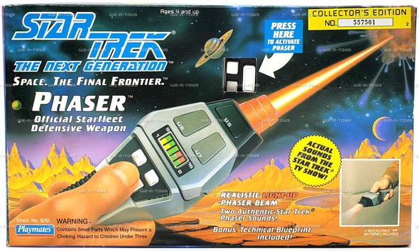 Star Trek The Next Generation Phaser Defensive Weapon Device 1992 Playmates 6151