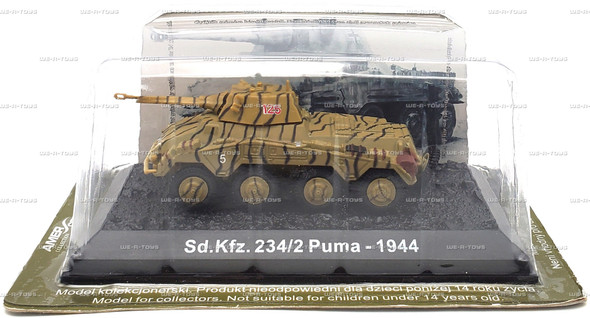 Amercom Collection 1:72 Scale Sd.Kfz. 234/2 Puma - 1944 Diecast Vehicle Amercom Collection 1:72 Scale Sd.Kfz. 234/2 Puma - 1944 Diecast Vehicle