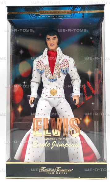 Elvis Doll In White Eagle Jumpsuit Timeless Treasures From Mattel 2000 No. 28570