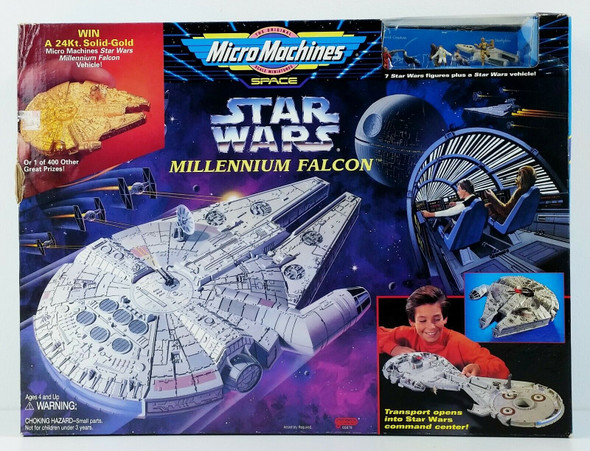 Star Wars Micro Machines Millennium Falcon Figure Toy Set Galoob No. 65878 NEW