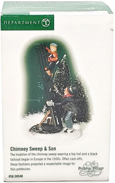 Department 56 Dickens Village Series Chimney Sweep and Son Figurines 58548