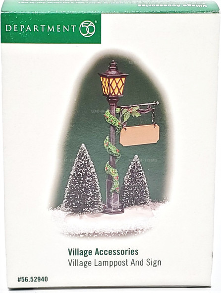 Department 56 Village Lamppost and Sign Village Accessories 52940