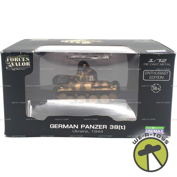 Forces of Valor German Panzer 38t Ukraine 1944 1:72 Vehicle 2013 Unimax #85107