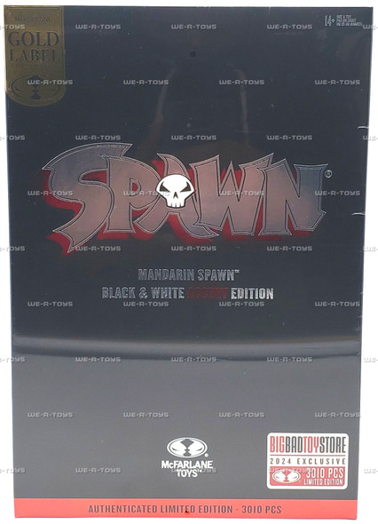 Spawn Mandarin Gold Label Black & White Accent Figure 2024 McFarlane Toys #90207