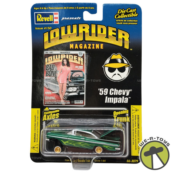 Revell Lowrider Magazine Issue 150 Green '59 Chevy Impala Die-Cast Car NEW