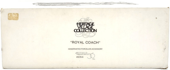 Department 56 Dickens' Village Series Royal Coach 55786