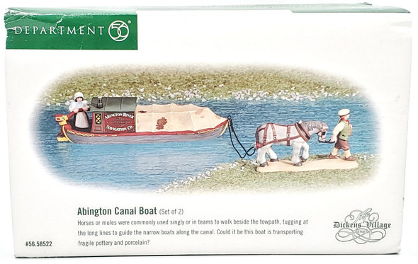 Department 56 Dickens' Village Series Abington Canal Boat 58522