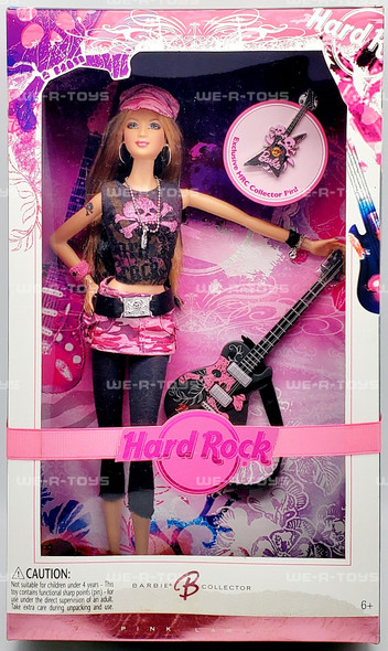 Hard Rock Cafe Barbie Doll Pink 2006 Mattel K7906