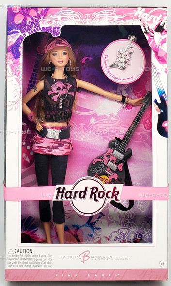 Hard Rock Cafe Barbie Doll Pink 2006 Mattel K7906