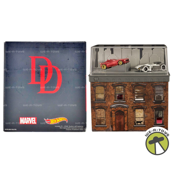 Hot Wheels Marvel Daredevil vs Punisher Vehicle Set 2016 Mattel DMJ04