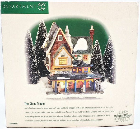 Department 56 Dickens' Village Series China Trader Lighted Building 58447