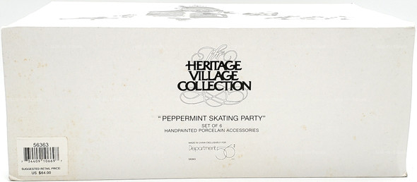 Department 56 North Pole Series Peppermint Skating Party 6 Accessories 56363