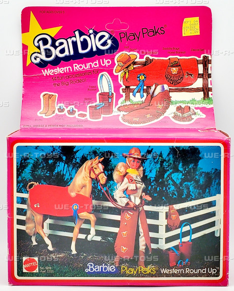 Barbie PlayPaks Western Round Up Playset 1981 Mattel 5018