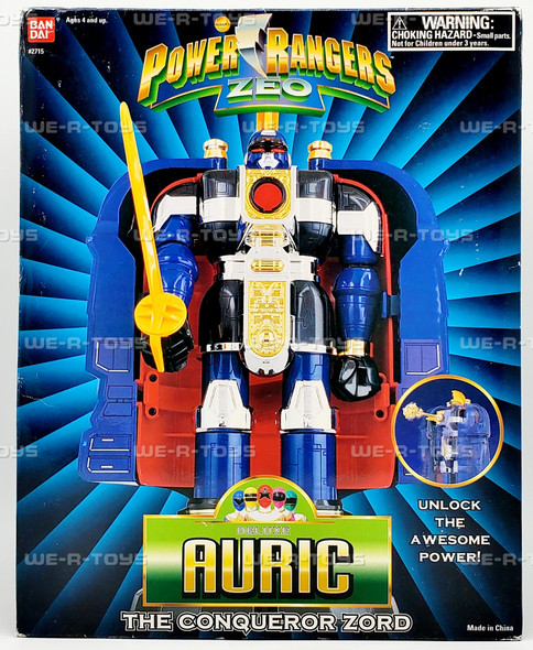 Power Rangers Zeo Deluxe Auric The Conqueror Zord Figure 1995 Bandai 2715