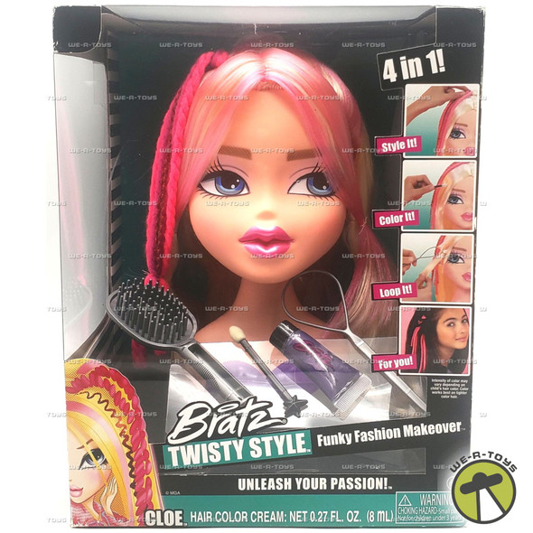 Bratz Twisty Style Funky Fashion Makeover 4 in 1 Cloe Style Head 2015 MGA #52603