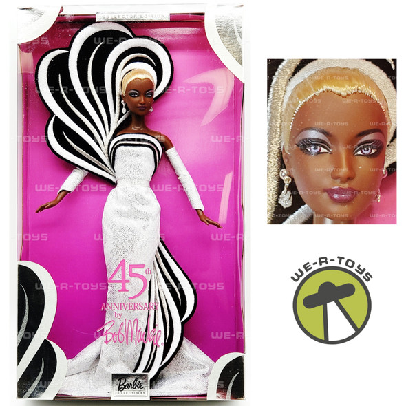 Barbie 45th Anniversary Doll By Bob Mackie African American Collector Edition