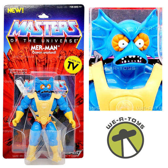 Masters of The Universe Vintage Collection Mer-Man Action Figure 2019 Super7