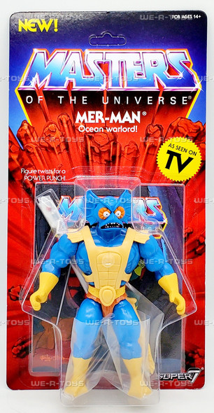 Masters of The Universe Vintage Collection Mer-Man Action Figure 2019 Super7