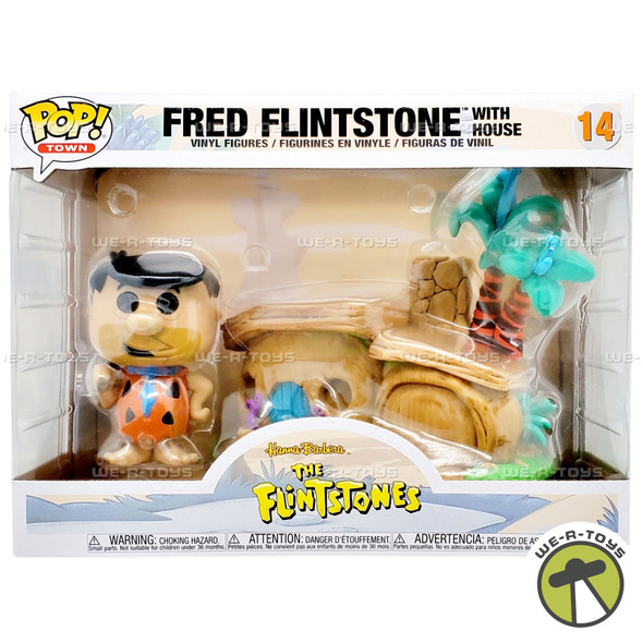 Funko POP Town Fred Flintstones with The Flintstone's House 14 Vinyl Figure