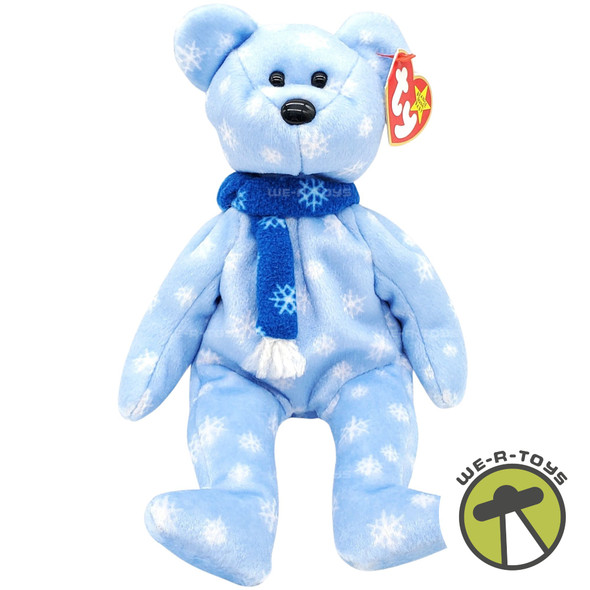 Ty Beanie Babies 1999 Holiday Teddy the Bear Winter Snowflake Plush