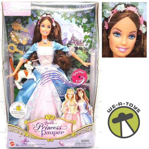 Barbie as The Princess and The Pauper Erika Doll 2004 Mattel #B5770