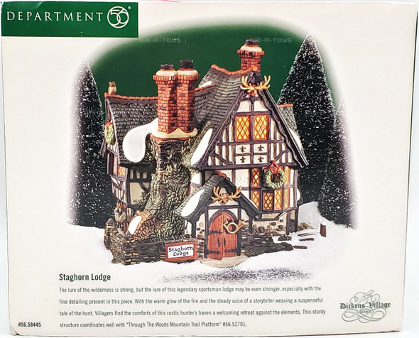 Department 56 Dickens' Village Series Staghorn Lodge Lit Building 58445