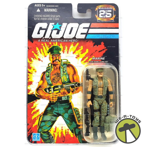 GI Joe Marine Code Name Gung-Ho 25th Anniversary Action Figure 2007 Hasbro 65348