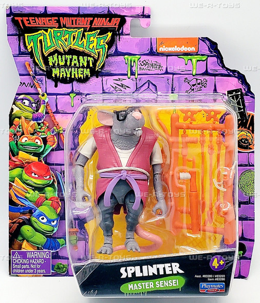 Teenage Mutant Ninja Turtles Mutant Mayhem Splinter Action Figure 2023 Playmates