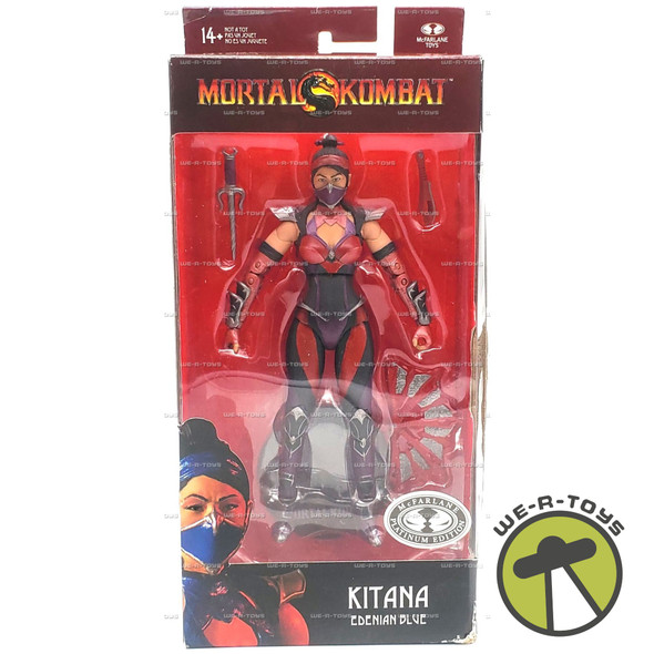 Mortal Kombat Kitana Edenian Blue Platinum Edition Figure 2020 McFarlane #11012