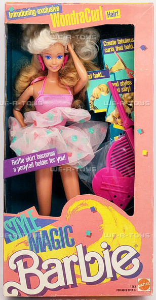 Barbie Style Magic Doll with WondraCurl 1989 Mattel Item No. #1283 NEW