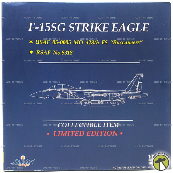 Witty Wings F-15SG Strike Eagle 1:72 Scale Limited Edition 2014 Vehicle #754368