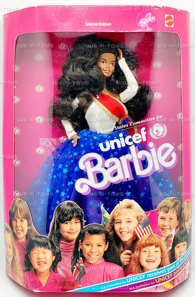 Barbie United State Committee for UNICEF Doll African American 1989 Mattel 4774