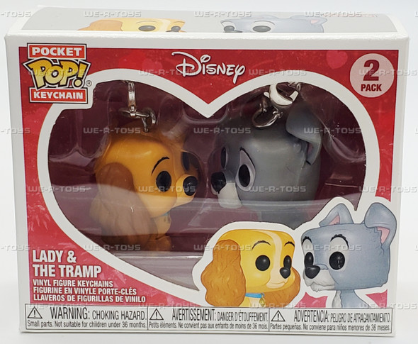 Funko POP! Disney Lady and The Tramp Keychain Disney Treasures Exclusive NEW