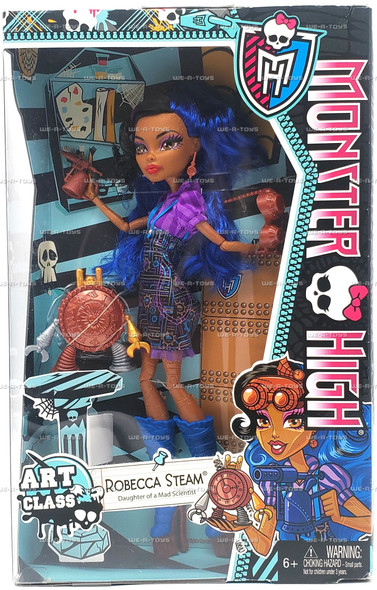 Monster High Art Class Robecca Steam Doll 2013 Mattel #BDD79