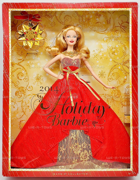 Barbie 2014 Holiday Doll with Ornament Mattel BDH21