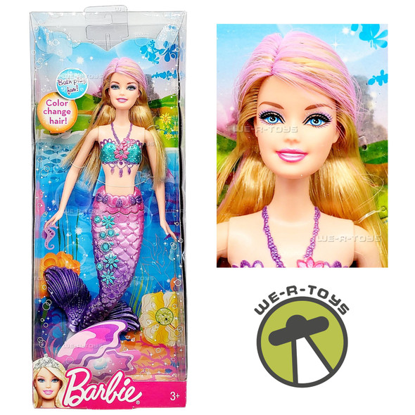 Barbie Color Change Hair Mermaid Doll 2011 Mattel T7405