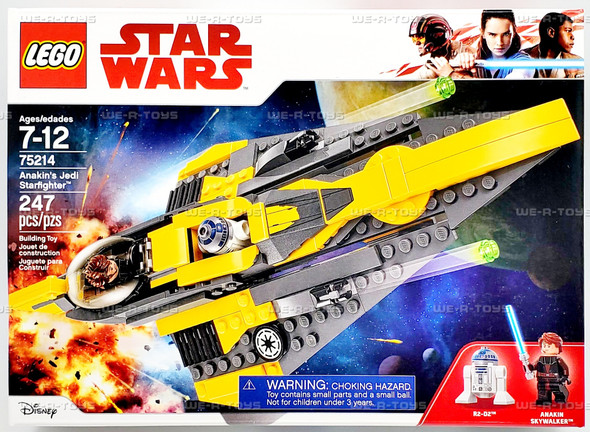 LEGO Star Wars Anakin's Jedi Starfighter 247 Piece Building Kit 75214