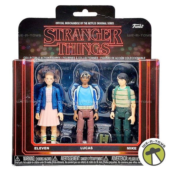 Stranger Things Eleven Lucas and Mike Action Figure 3Pk Funko 20833